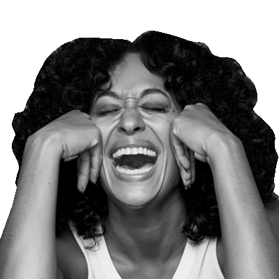 Tracee Ellis Ross Laugh Sticker by Vienna Pitts