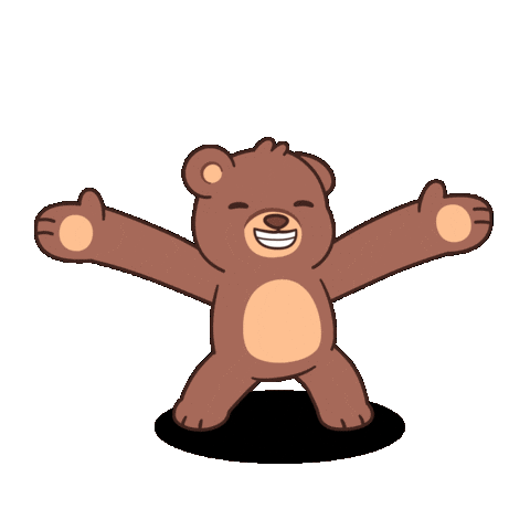Sending You Love Teddy Bear Sticker by BEARISH