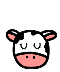 Vegan Cow Sticker