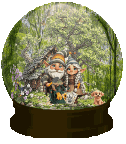 Snow Globe Gnomes Sticker