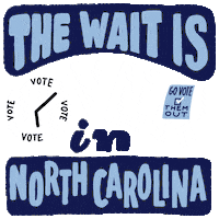 Vote Early North Carolina Sticker by Creative Courage