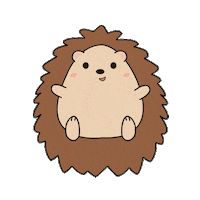 Happy Hedgehog Sticker