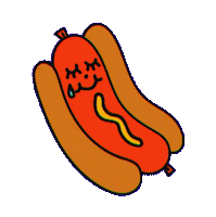 Sad Hot Dog Sticker by FUN WITH FRIDAY