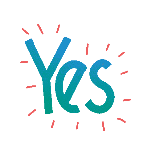 Yes Sticker by Hacon