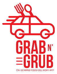 grabngrub food delivery food delivery guam Sticker