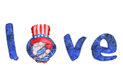 America Love Sticker