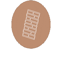 Brick Ziegel Sticker by Schlagmann Poroton