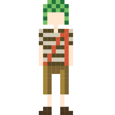 El Chavo Pixel Sticker by Grupo Chespirito