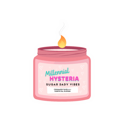 Chill Relax Sticker by Millennial Hysteria Candles
