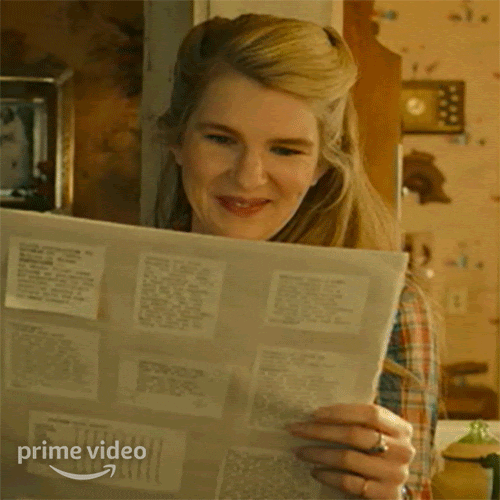 Read Lily Rabe GIF by Amazon Prime Video