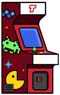 arcade design Sticker by Thankiumgif