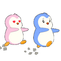 I Love You Run Sticker by Pudgy Penguins