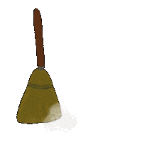 Witch Cleaning Sticker by laptitenoisette