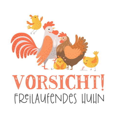 Chicken Hahn Sticker by omamashop