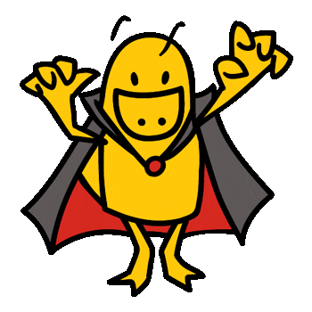 Vampire Dracula Sticker by Utkonos_Online