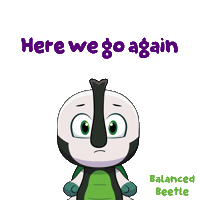 Here We Go Eye Roll Sticker by VeeFriends