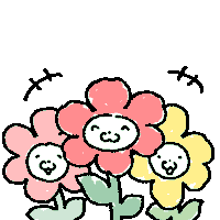 rangd_darng cat smile flower flowers Sticker
