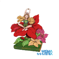 Christmas Flowers Sticker by Wisma Atria