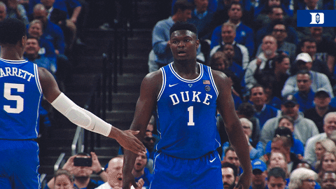 rj and zion GIF by Duke Men's Basketball
