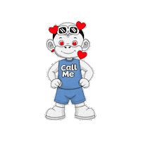 Call Me Please Sticker by Zhot