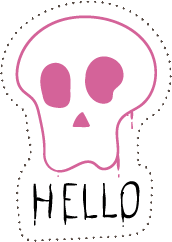 Halloween Hello Sticker