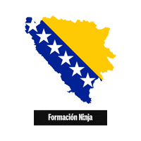 Bosnia And Herzegovina Flag Sticker by Formación Ninja