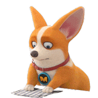 mocoaifay animation dog cartoon corgi Sticker