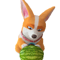 mocoaifay animation dog cartoon corgi Sticker