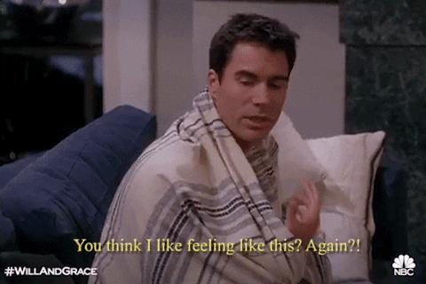 you think i like feeling like this again eric mccormack GIF by Will & Grace