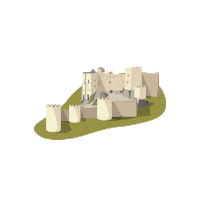 huescalamagia turismo rey medieval aragon Sticker