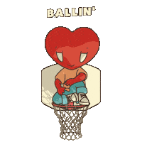 Basketball Chilling Sticker by LT3 Creations