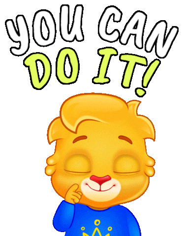 You Can Do It Sticker by Lucas and Friends by RV AppStudios