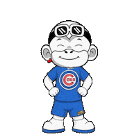 Happy Chicago Cubs Sticker by Zhot