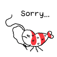 Sorry Forgive Me Sticker by pikaole