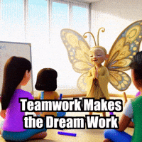Teamwork Makes The Dream Work Project GIF by BuddhaFlyJourney