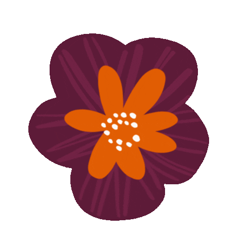 Flowers Purple Flower Sticker