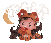 New Year Tiger Sticker