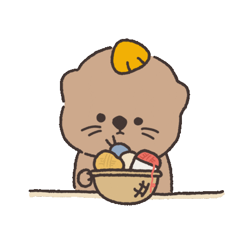 Crochet Sigh Sticker by SEVY