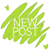 New Post Vegan Sticker by Der Vegane Flammkuchen