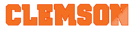 Orange Sticker by Clemson Tigers