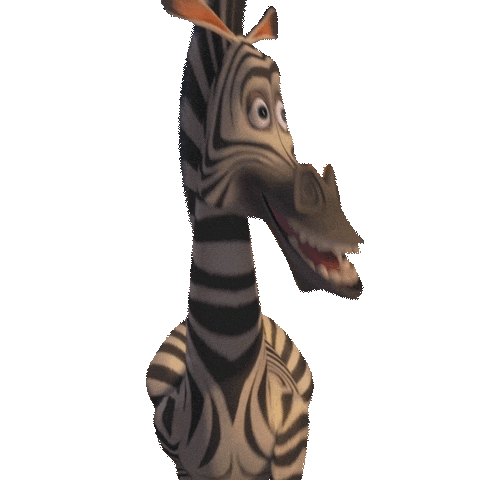 Happy Zebra Sticker by DreamWorks Animation