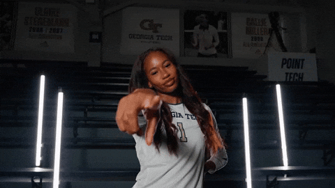 Georgia Tech Volleyball GIF by Georgia Tech Yellow Jackets