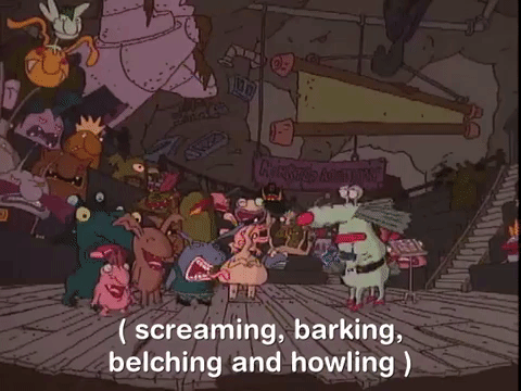 nicksplat aaahh real monster GIF