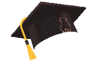 DesignstuuvWerbeagentur design puppy university graduation Sticker