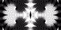 anniemuse psychedelic nature black and white mask GIF