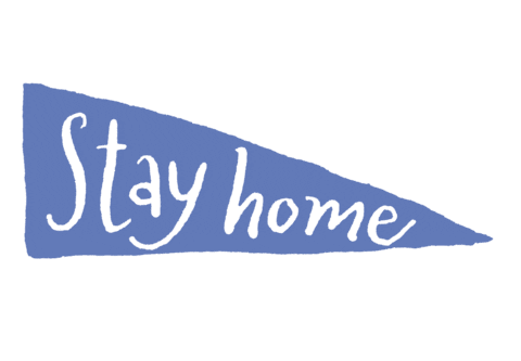 Flag Stay Home Sticker