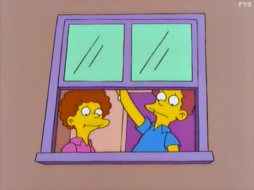 Spying The Simpsons GIF