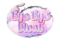 Bye Bye Bloat Sticker by BelliWelli
