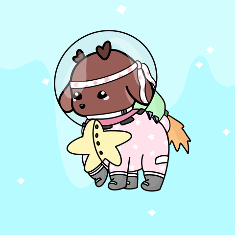 Deerpack space nft bee deer GIF