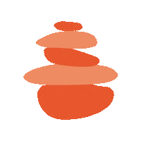 Meditation Stone Sticker by TeeFee